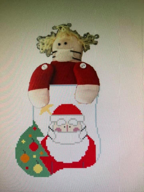 Masked Santa w/Girl