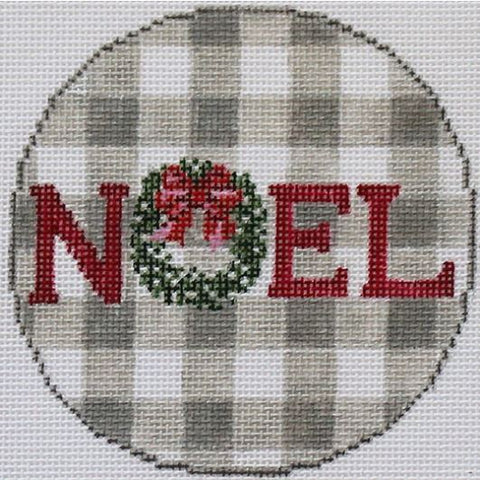 Gingham Ornament - NOEL