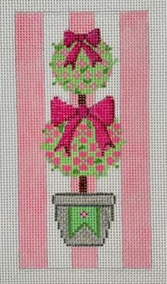 Pink Topiary Eyeglass Case