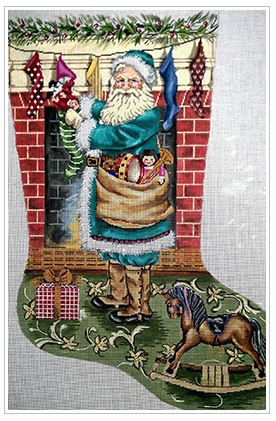 Santa/Rocking Horse Stocking  