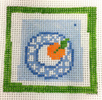 Plate and Orange 
