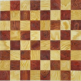 Chess/Checkers Board - Rosewood/Golden Maple