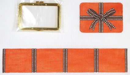 Hermes Wrapped Box Gold Clasp - Rectangle
