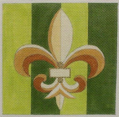 Fleur de Lis Green