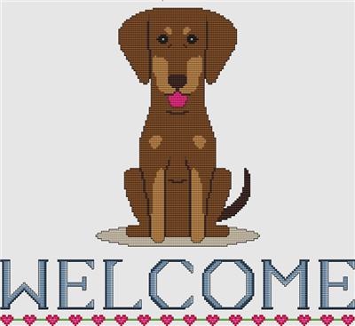Doberman Pinscher - Welcome (Red)
