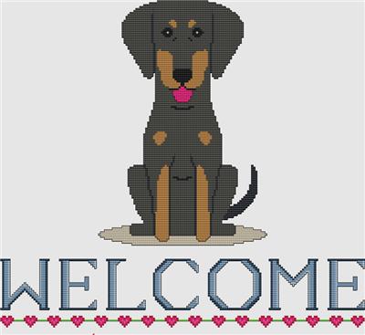Doberman Pinscher - Welcome (Black)
