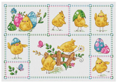 Easter Chicks Sampler