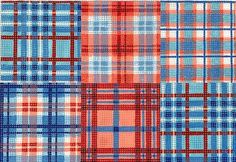 Clutch - Madras Red/White/Blue 