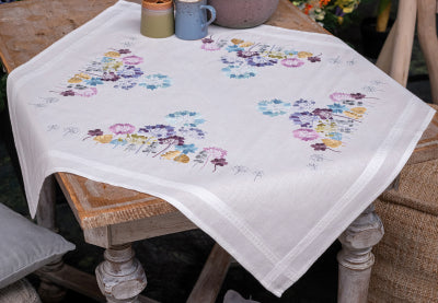 Allium in Blue and Purple Tablecloth