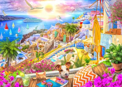 Santorini View - Lars Stewart 