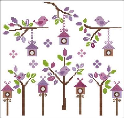 Petite Birds Lavender