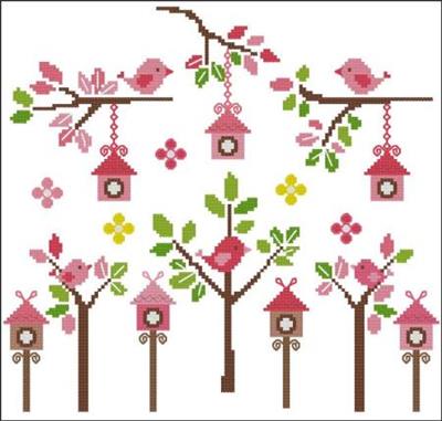 Petite Birds Pink