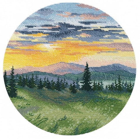 Sunset in the Mountains