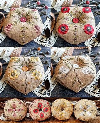 Four Seasons Flowers Biscornu