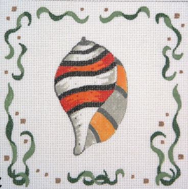 Striped Trochus Shell/Seaweed Border 628C