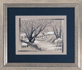 Sheep by Creek