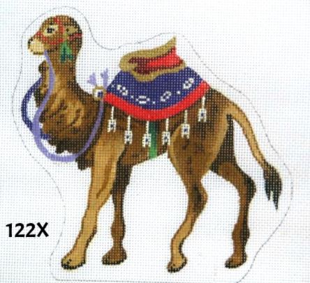 Nativity - Standing Camel/ Red & Purple Trappings