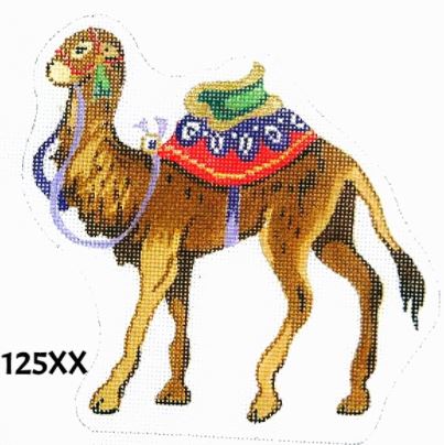 Nativity - Standing Camel/ Red/Green/Lavender Trappings