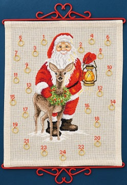 Santa Claus & Deer Advent Calendar
