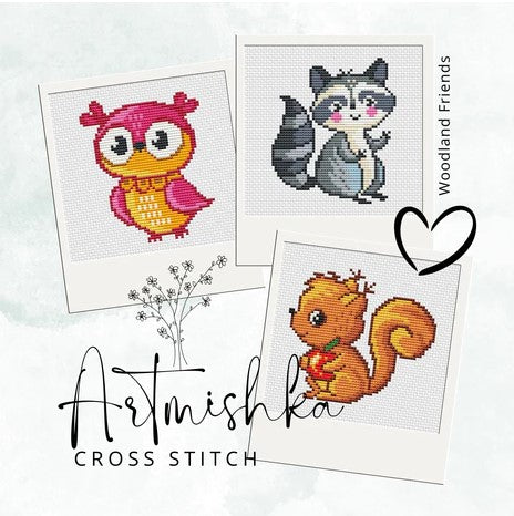 Squirrel, Owl, Raccoon