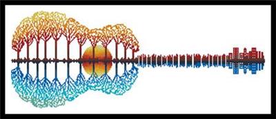 Colourful Guitar Landscape
