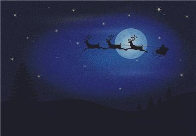 Santa Silhouette