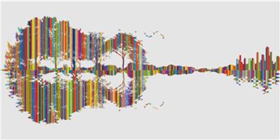 Guitar Landscape - Rainbow