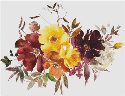 Maroon and Mustard Arrangement IV