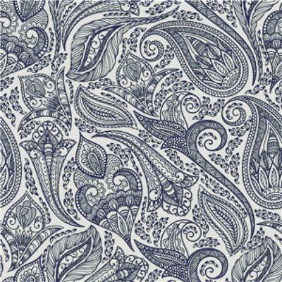 Blue Paisley Tile