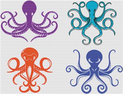 Set of Octopie
