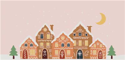 Gingerbread House Scene