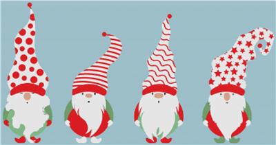 Set of Christmas Gnomes