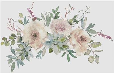 Rose and Succulent Arrangement I