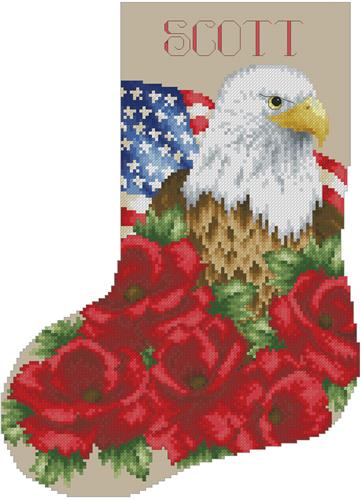 Patriotic Christmas Stocking