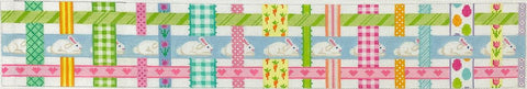 Easter Basket - Woven Ribbons/Bunnies