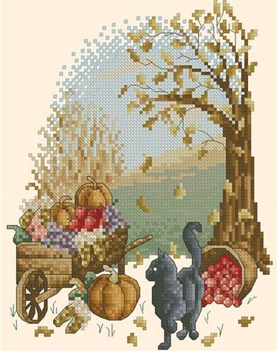 Four Seasons Cats Autumn Walk