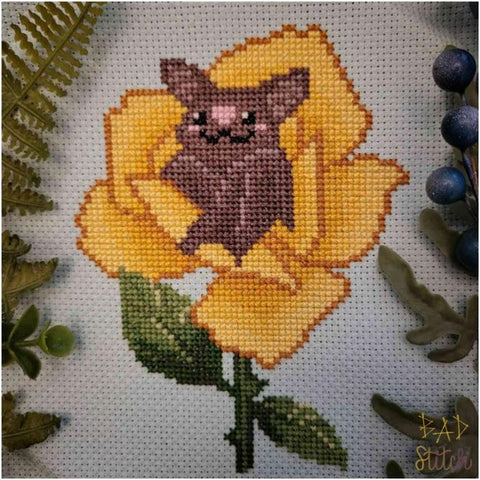 Bat in a Flower