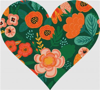 Folk Floral Heart