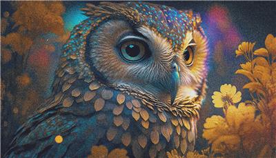 Colourful Owl