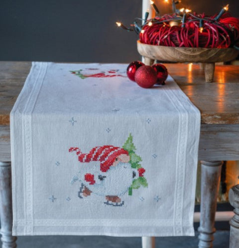 Christmas Gnomes Table Runner