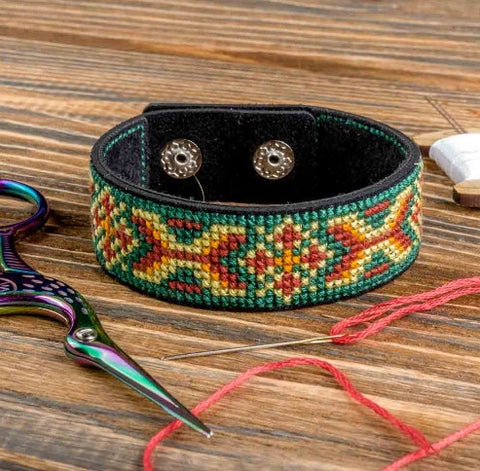 Cross Stitch Kit/Faux Leather - FLHL-030