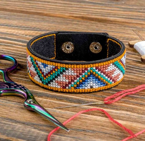 Cross Stitch Kit/Faux Leather - FLHL-031