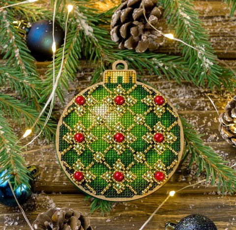 Cross Stitch Kit/Wood - FLW-007