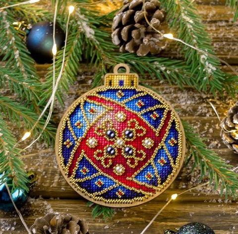 Cross Stitch Kit/Wood - FLW-010