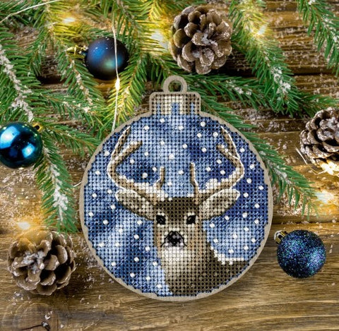 Cross Stitch Kit/Wood - FLW-017