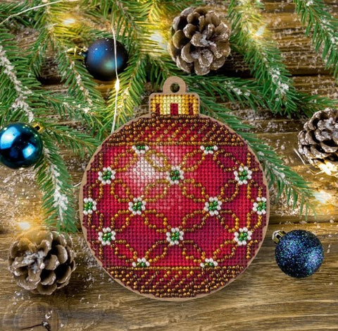 Cross Stitch Kit/Wood - FLW-021