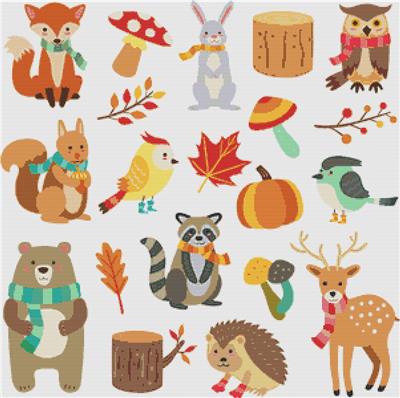 Cute Autumnal Characters
