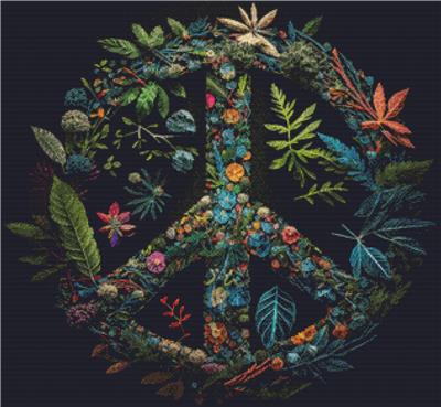 Floral Peace Symbol