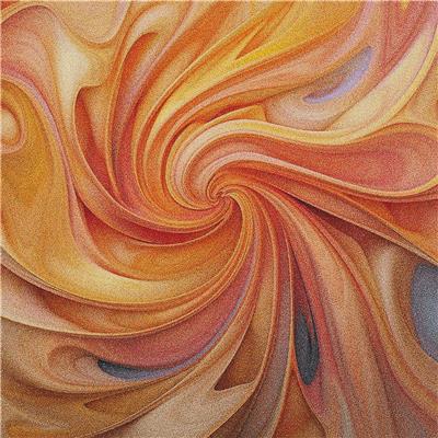 Peachy Abstract Swirl
