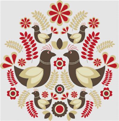 Scandinavian Folk Birds